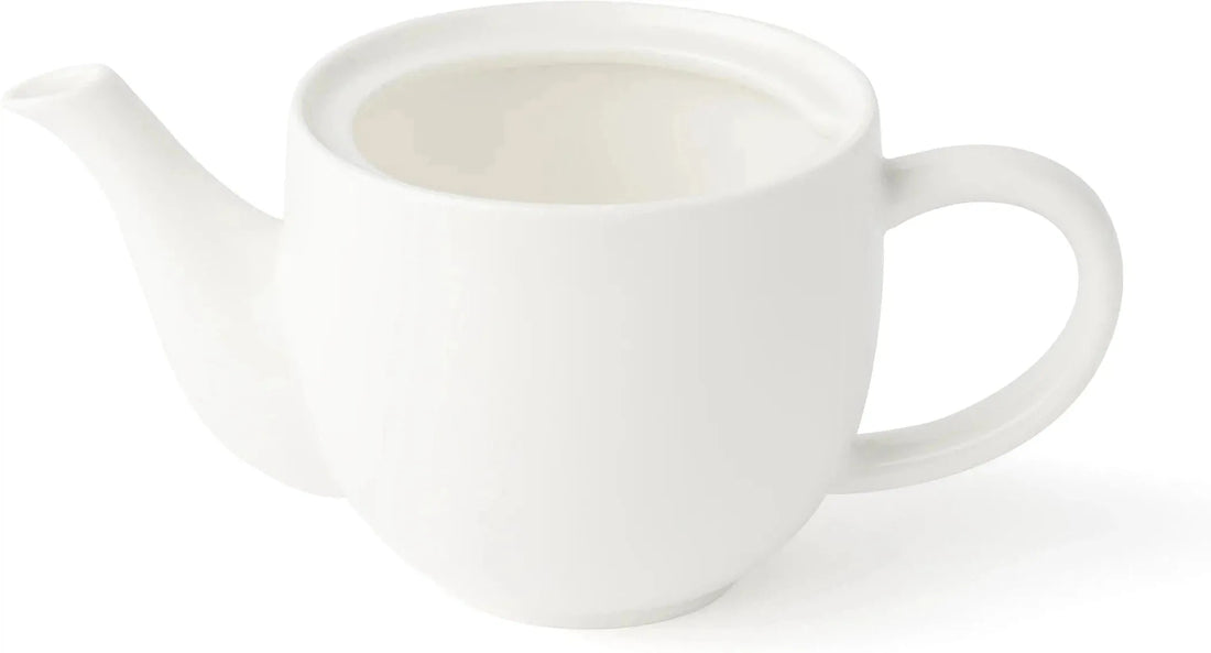 Browne - FOUNDATION 15.2fl Oz Porcelain White Teapot, Pack of 4 - 5630133