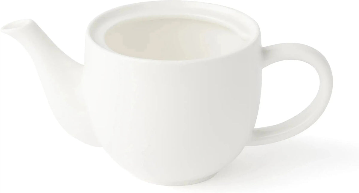 Browne - FOUNDATION 15.2fl Oz Porcelain White Teapot, Pack of 4 - 5630133