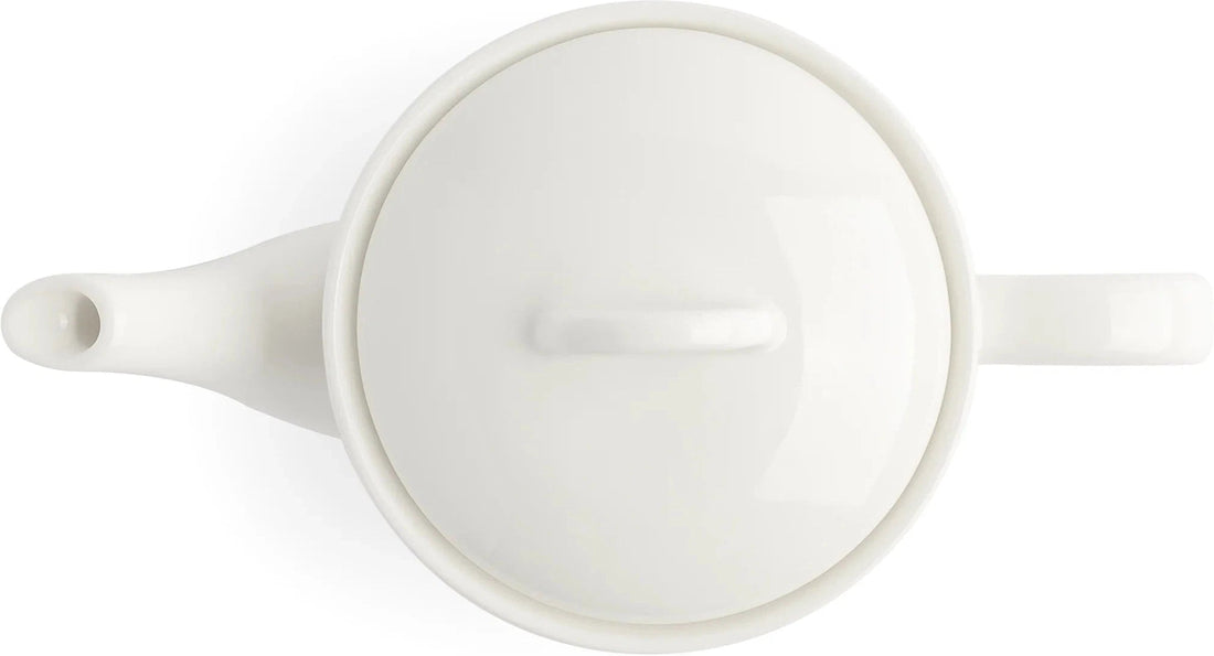 Browne - FOUNDATION 15.2fl Oz Porcelain White Teapot, Pack of 4 - 5630133