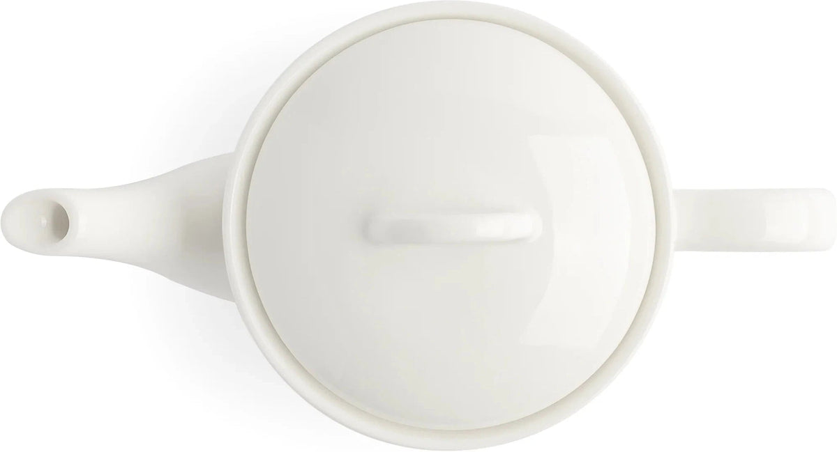 Browne - FOUNDATION 15.2fl Oz Porcelain White Teapot, Pack of 4 - 5630133