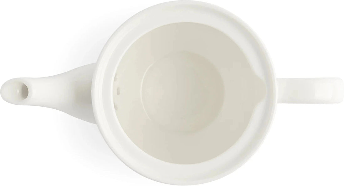 Browne - FOUNDATION 15.2fl Oz Porcelain White Teapot, Pack of 4 - 5630133