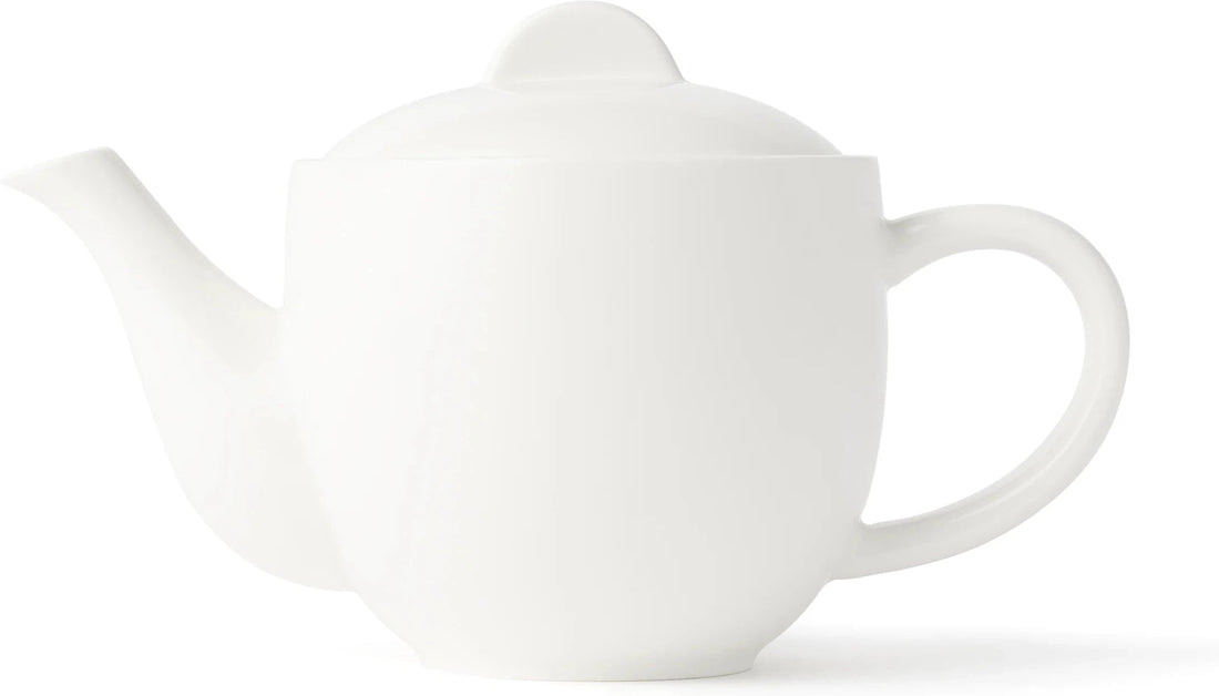 Browne - FOUNDATION 15.2fl Oz Porcelain White Teapot, Pack of 4 - 5630133