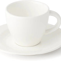 Browne - FOUNDATION 4.5" Porcelain White Saucer, Pack of 36 - 5630171