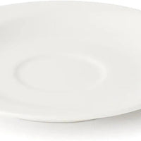 Browne - FOUNDATION 4.5" Porcelain White Saucer, Pack of 36 - 5630171