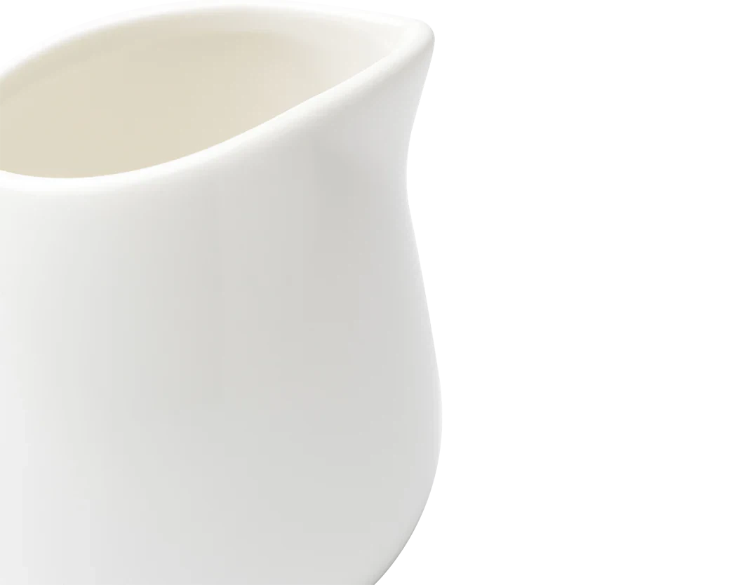 Browne - FOUNDATION 5.4fl Oz Porcelain White Creamer, Pack of 36 - 5630120