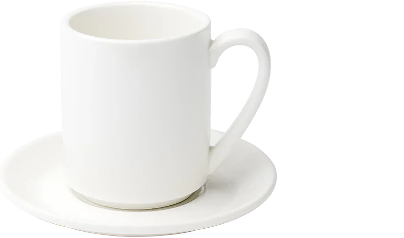 Browne - FOUNDATION 6" Porcelain White Saucer, Pack of 36 - 5630173
