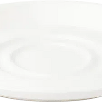 Browne - FOUNDATION 6" Porcelain White Saucer, Pack of 36 - 5630173