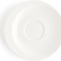Browne - FOUNDATION 6.25" Porcelain White Saucer, Pack of 36 - 5630172
