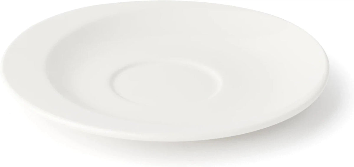 Browne - FOUNDATION 6.25" Porcelain White Saucer, Pack of 36 - 5630172