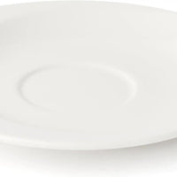 Browne - FOUNDATION 6.25" Porcelain White Saucer, Pack of 36 - 5630172