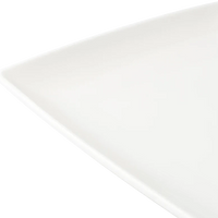 Browne - FOUNDATION 6.25" Porcelain White Square Coupe Plate, 3 Dz - 5630189