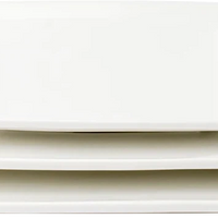 Browne - FOUNDATION 6.25" Porcelain White Square Coupe Plate, 3 Dz - 5630189