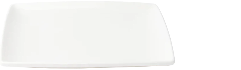 Browne - FOUNDATION 6.25" Porcelain White Square Coupe Plate, Pack of 36 - 5630189