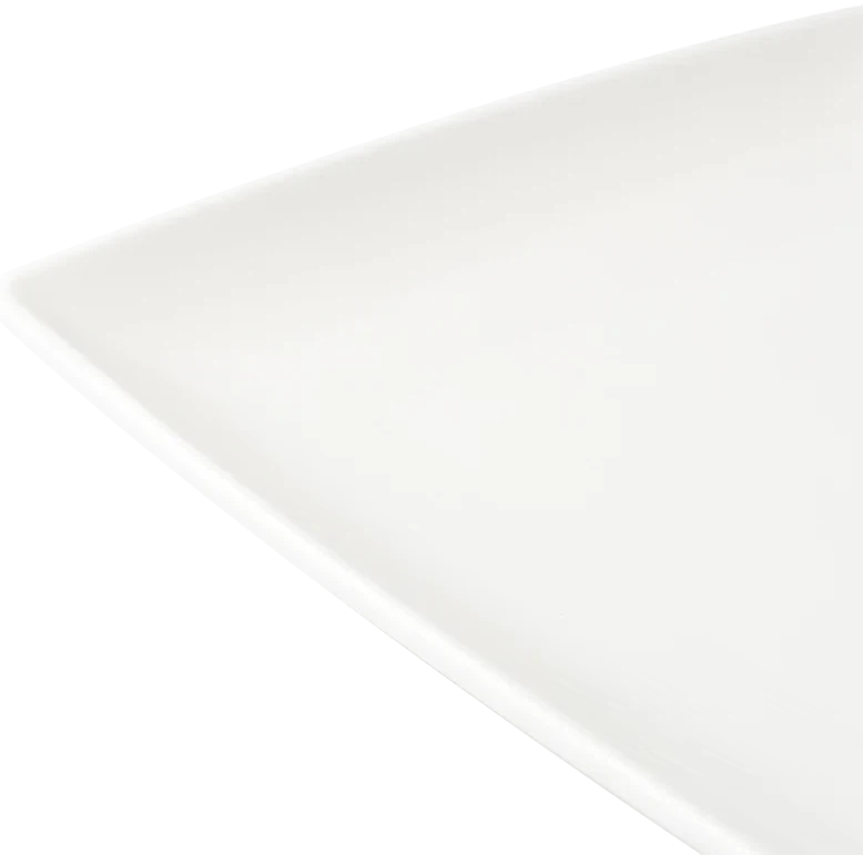 Browne - FOUNDATION 6.25" Porcelain White Square Coupe Plate, Pack of 36 - 5630189