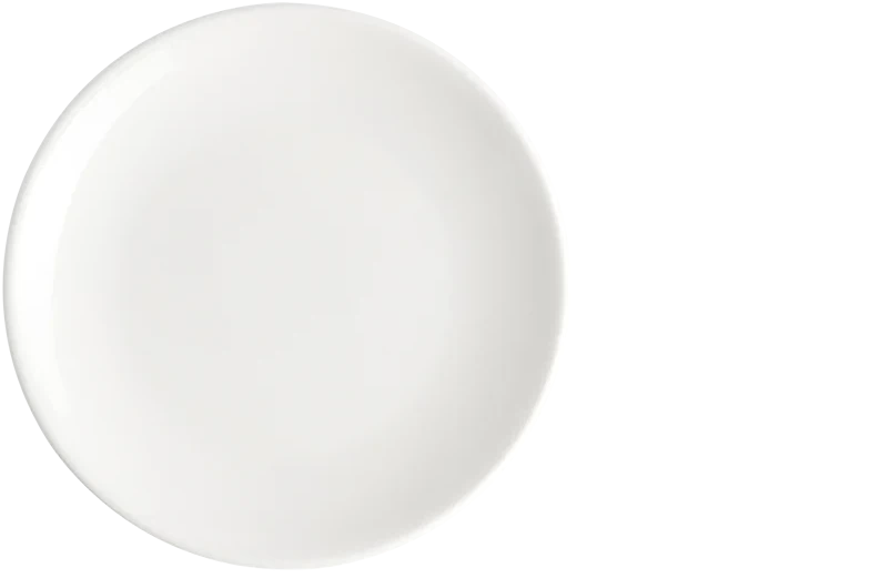 Browne - FOUNDATION 6.5" Porcelain White Round Coupe Plate, 3 Dz - 5630162