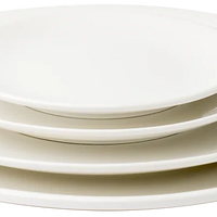 Browne - FOUNDATION 6.5" Porcelain White Round Coupe Plate, Pack of 36 - 5630162