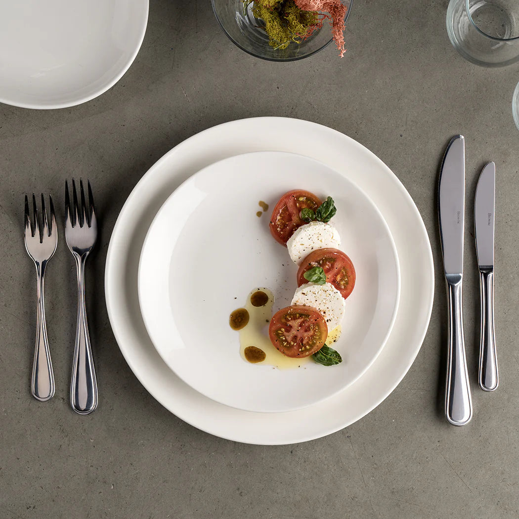 Browne - FOUNDATION 6.5" Porcelain White Round Coupe Plate, Pack of 36 - 5630162