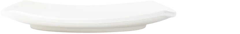 Browne - FOUNDATION 6.75" Porcelain Rounded Square Coupe White Plate, Pack of 36 - 5630195