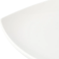 Browne - FOUNDATION 6.75" Porcelain Rounded Square Coupe White Plate, Pack of 36 - 5630195