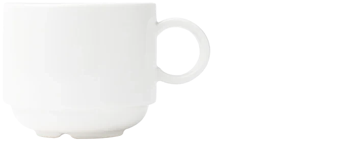 Browne - FOUNDATION 7.8 Oz Porcelain White Cup, Pack of 36 - 5630178