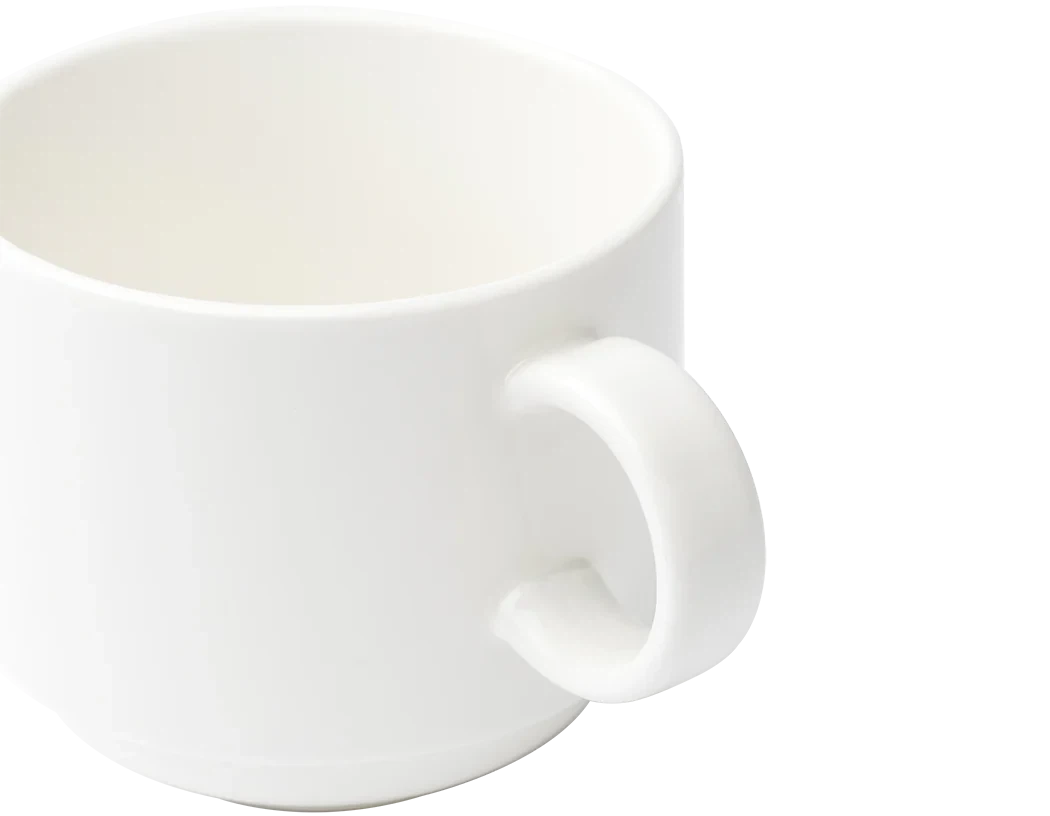 Browne - FOUNDATION 7.8 Oz Porcelain White Cup, Pack of 36 - 5630178