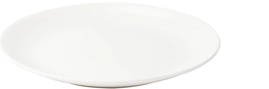 Browne - FOUNDATION 8" Porcelain White Round Coupe Plate, Pack of 24 - 5630163