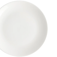 Browne - FOUNDATION 8" Porcelain White Round Coupe Plate, Pack of 24 - 5630163