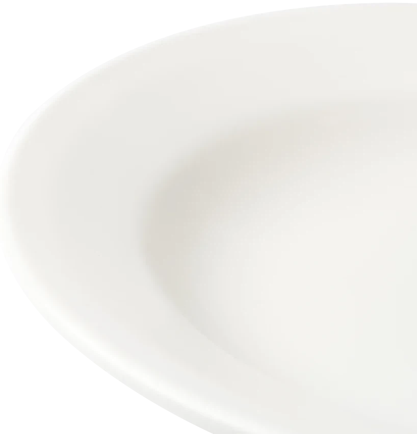 Browne - FOUNDATION 8.5 Oz Porcelain Round White Wide Rim Bowl, Pack of 36 - 5630157