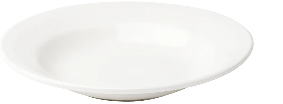 Browne - FOUNDATION 8.5 Oz Porcelain Round White Wide Rim Bowl, Pack of 36 - 5630157