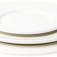 Browne - FOUNDATION 9" Round White Wide Rim Plate, 2 Dz - 5630108
