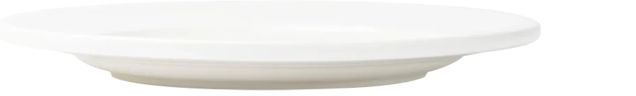Browne - FOUNDATION 9" Round White Wide Rim Plate, Pack of 24 - 5630108