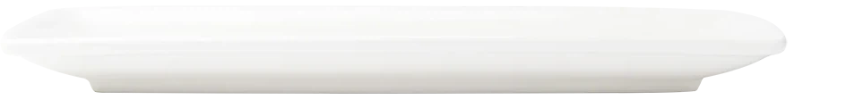 Browne - FOUNDATION 9.25" x 5.25" Porcelain White Rectangular Coupe Plate, Pack of 36 - 5630187