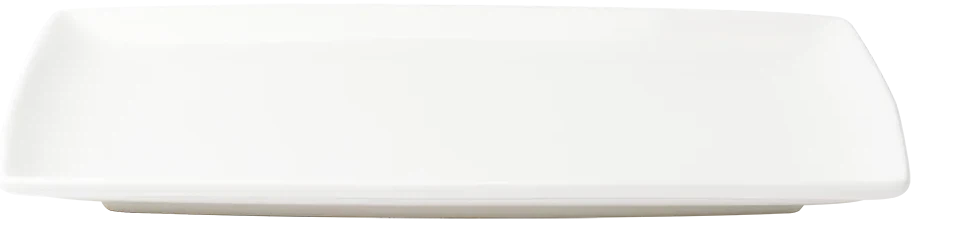 Browne - FOUNDATION 9.25" x 5.25" Porcelain White Rectangular Coupe Plate, Pack of 36 - 5630187