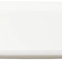 Browne - FOUNDATION 9.25" x 5.25" Porcelain White Rectangular Coupe Plate, Pack of 36 - 5630187