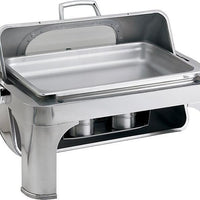 Browne - Harmony 9 QT Rectangular Full-Size Chafer with Nautilus Window Roll Top Cover & Window - 575166