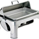 Browne - Harmony 9 QT Stainless Steel Full Size Rectangular Chafer with Roll Top Cover (8.5L) - 575175