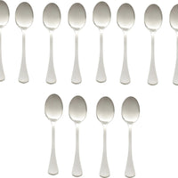 Browne - LUNA 5.7" Stainless Steel Tea Spoon, Pack of 12 - 503223