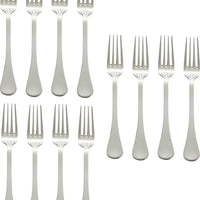 Browne - LUNA 6.5" Stainless Steel Salad Fork, Pack of 12 - 503210