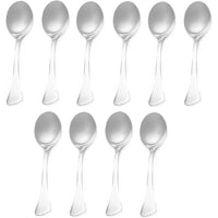Browne - LUNA 7" Stainless Steel Dessert Spoon, Pack of 12 - 503202