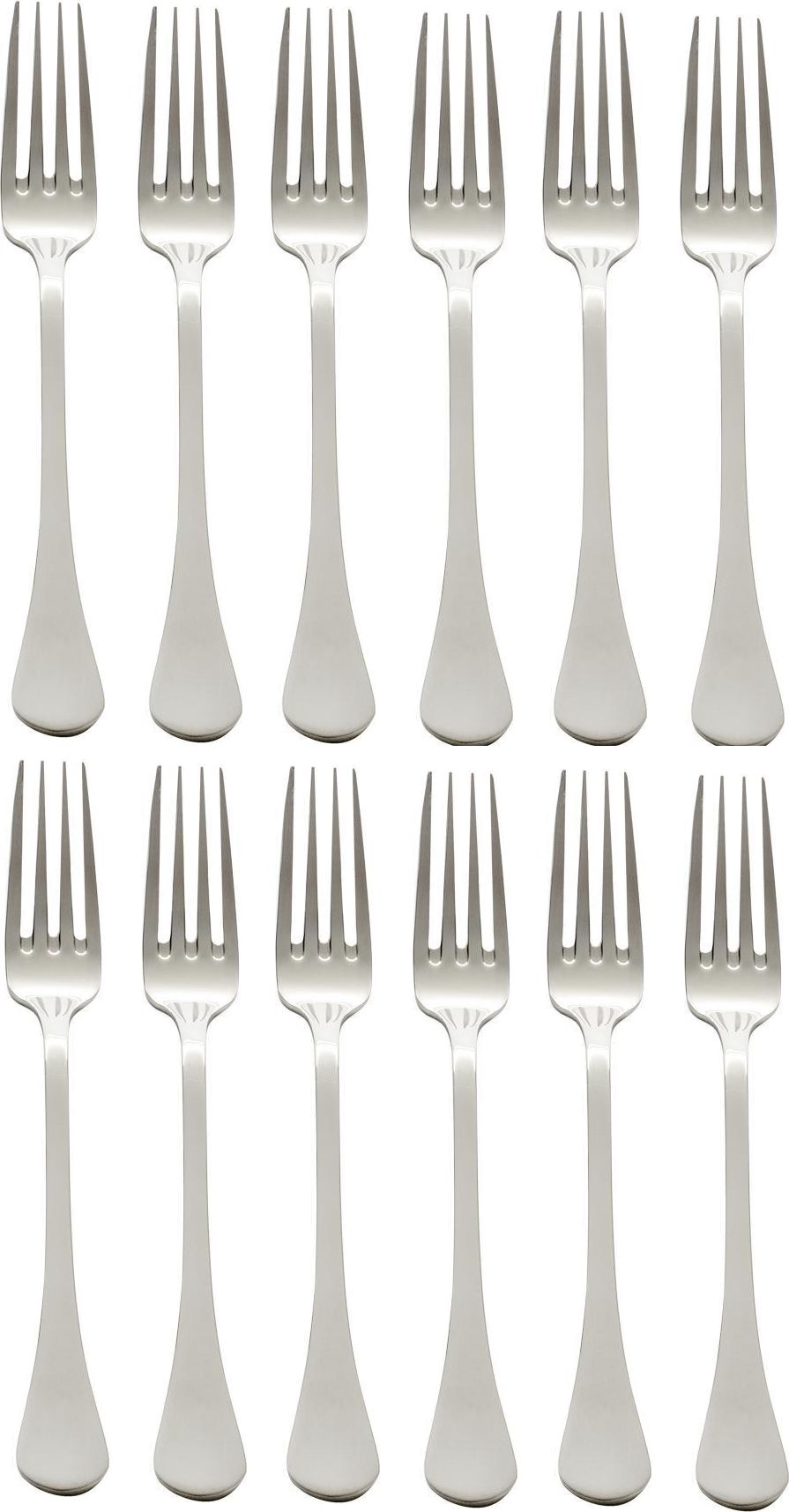 Browne - LUNA 7" Stainless Steel Dinner Fork (12 Count), Pack of 12 - 503203