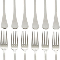Browne - LUNA 7" Stainless Steel Dinner Fork (12 Count), Pack of 12 - 503203
