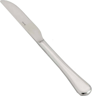 Browne - LUNA 9.5" Stainless Steel Serrated Dinner Knife (12 Count) - 503211S