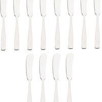 Browne - MODENA 7" Stainless Steel Butter Spreader Bent, Pack of 12 - 503022
