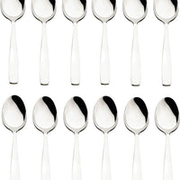 Browne - MODENA 7.3" Stainless Steel Dessert Spoon, Pack of 12 - 503002