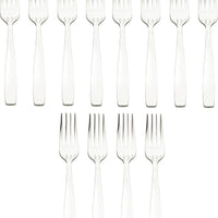 Browne - MODENA 8.1" Stainless Steel European Fork, Pack of 12 - 503005