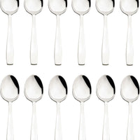 Browne - MODENA 8.1" Stainless Steel Table Spoon, Pack of 12 - 503004