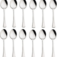 Browne - OXFORD 6.3" Stainless Steel Teaspoon, Pack of 12 - 502023