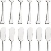 Browne - OXFORD 6.4" Stainless Steel Butter Spreader Bent, Pack of 12 - 502022