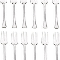 Browne - OXFORD 6.7" Stainless Steel Salad Fork, Pack of 12 - 502010