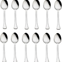Browne - OXFORD 7.1" Stainless Steel Dessert Spoon, Pack of 12 - 502002